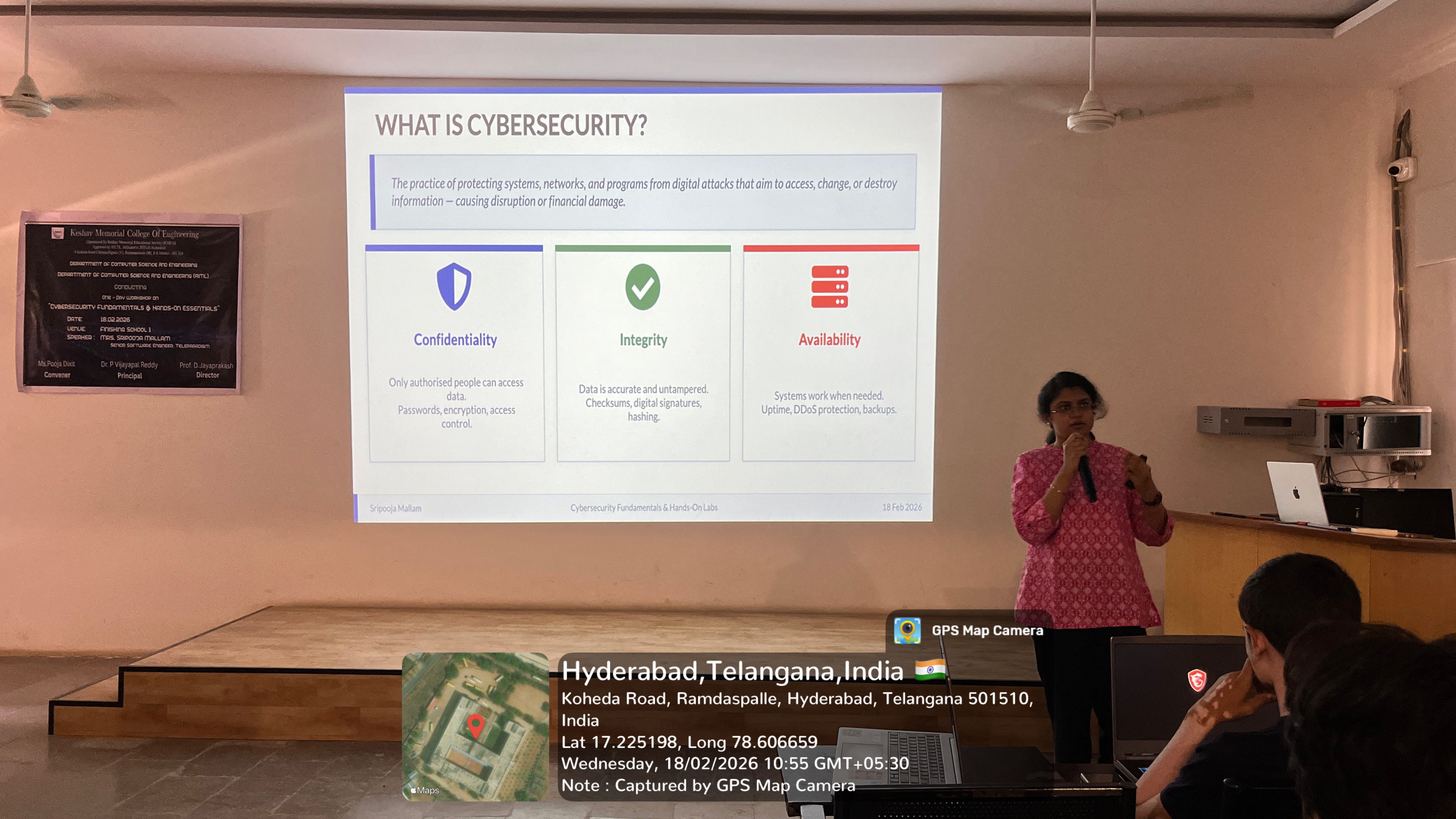 Cybersecurity Workshop at KMCE (1st Year)